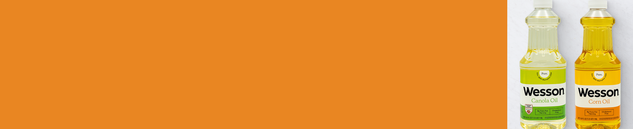 Advertisement for Wesson. Click to product page.