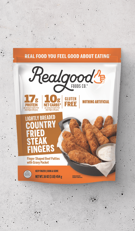 Advertisement for Real Good Foods. Click to product page.