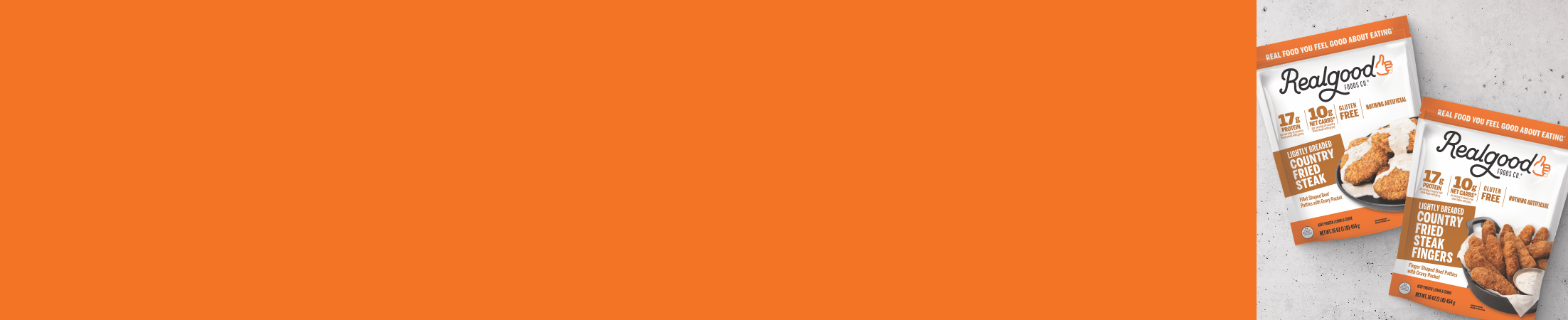 Advertisement for Real Good Foods. Click to product page.