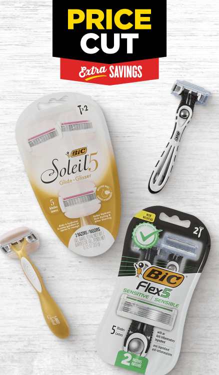 Advertisement for Bic. Click to product page